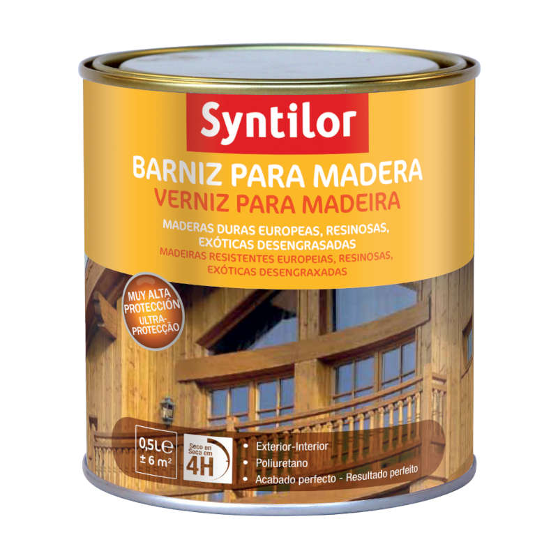 BARNIZ MADERA BRILLANTE - Incoloro - 0,5L