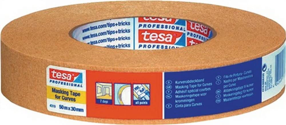 CINTA ENMASCARADO CURVAS - 50m x 19mm