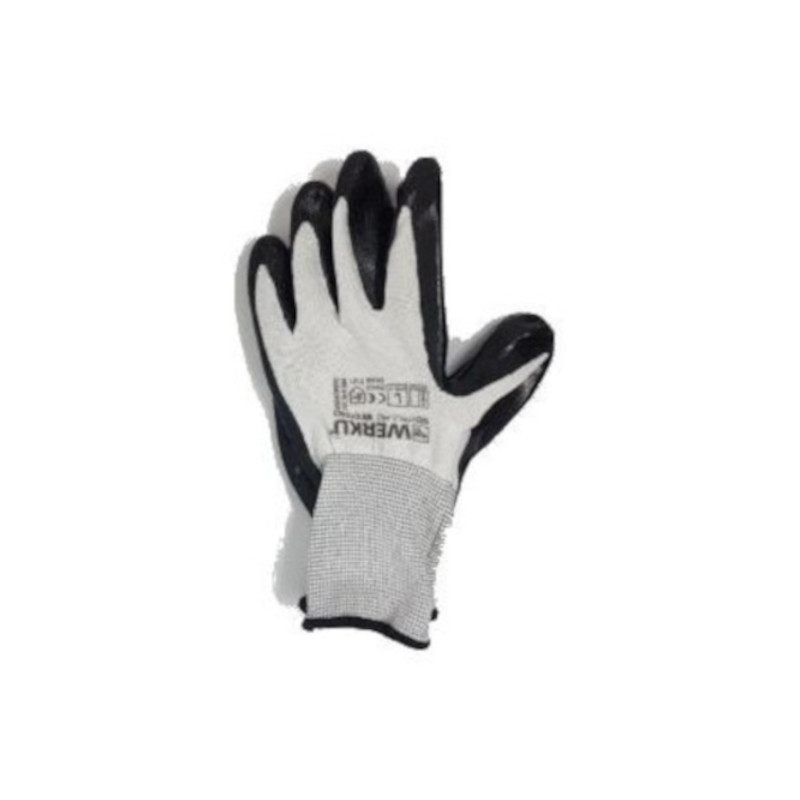 GUANTES NITRILO NEGRO-BLANCO - T.L