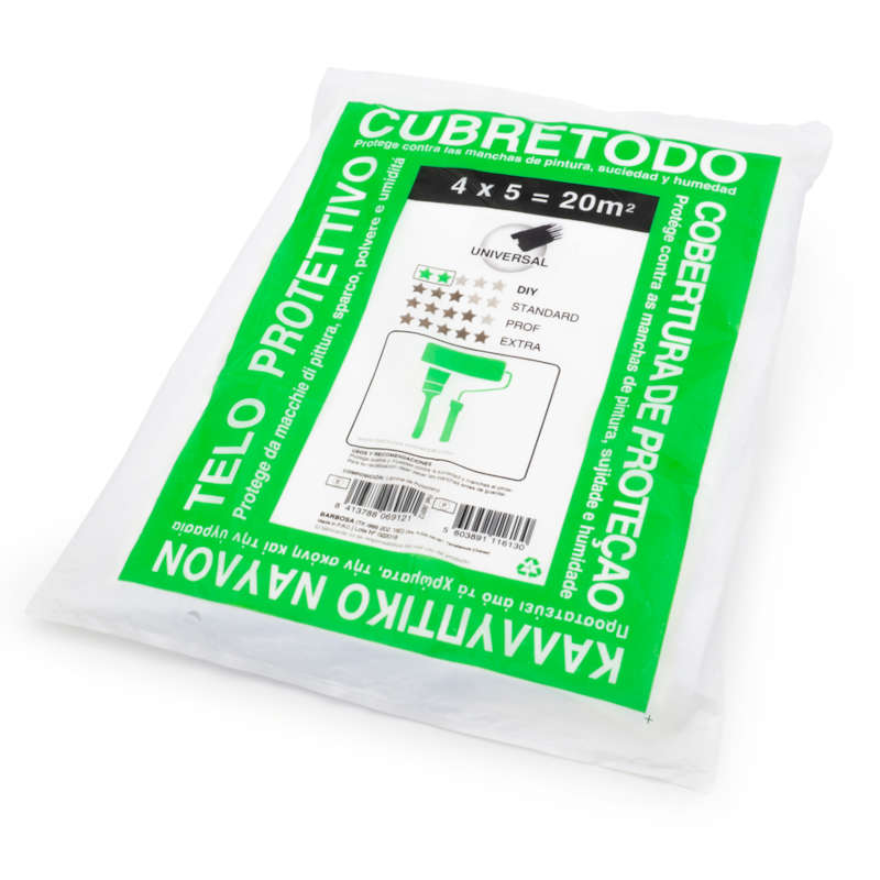 PLASTICO CUBRETODO STD 7 MICRAS - 4x5m