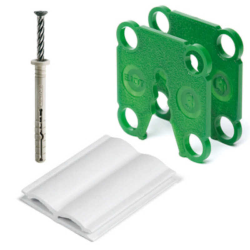 SET DE MONTAJE PARA PERFIL DE ARRANQUE (75+10+50) - UNICO