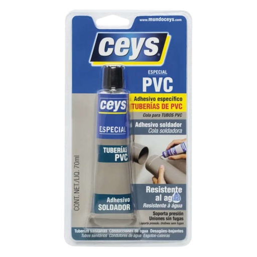 [019734] ADHESIVO TUBERIAS PVC BLISTER - 70ml