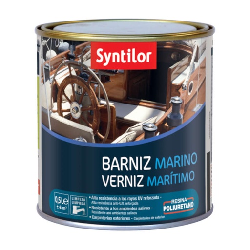 [001884] BARNIZ MARINO AQUARETHANE BRILLO - Incoloro - 0,5L