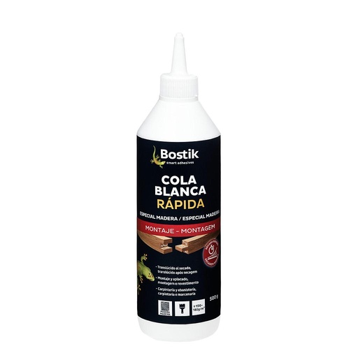 [007995] BOSTIK COLA BLANCA RÁPIDA - 500 GR