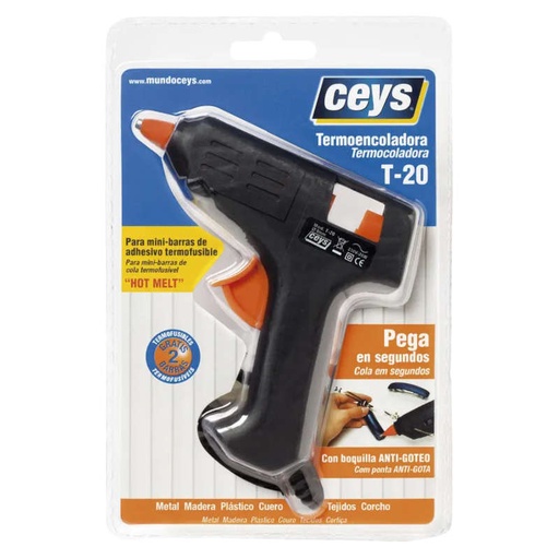 [019984] CEYS PISTOLA TERMOFUSIBLE MINI T-20