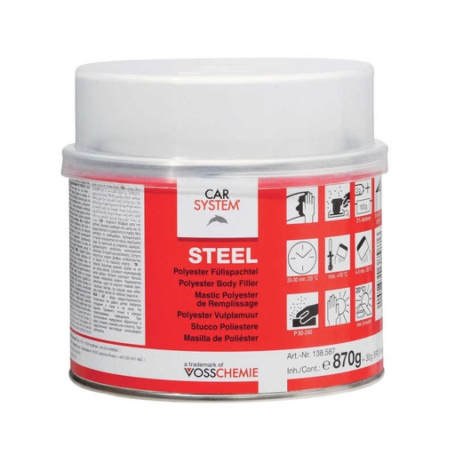 [007306] MASILLA DE ESTAÑO STEEL METAL - 0,9 KG