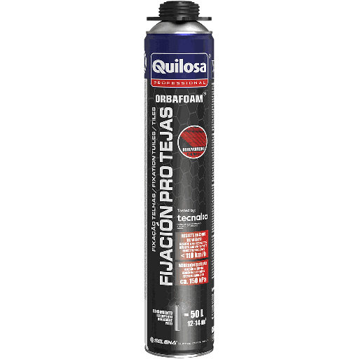 [040319] ORBAFOAM FIJACION PRO TEJAS PISTOLA - ROJO - 650ml