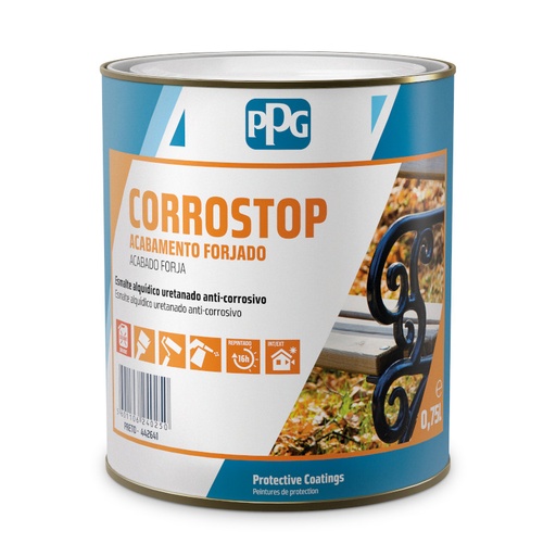 [024221] PPG LPC CORROSTOP FORJA - NEGRO - 750ml
