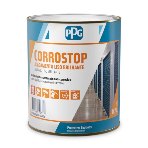 [024207] PPG LPC CORROSTOP LISO - NEGRO - 750ml