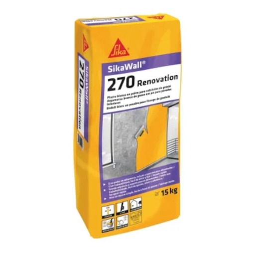 [018435] SIKAWALL 270 RENOVATION - BLANCO - 15 KG
