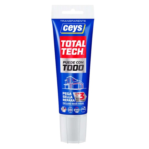 [020006] TOTALTECH TRANSPARENTE TUBO - 125ml